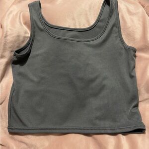 Ribbed Gray Tank Top